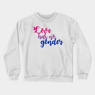 Love Has No Gender Bi Flag Crewneck Sweatshirt